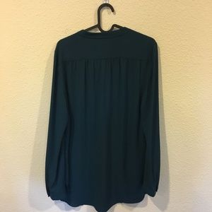 LOFT Tops - NWT LOFT teal long sleeve blouse LOFT Tops - NWT LOFT teal long sleeve blouse
